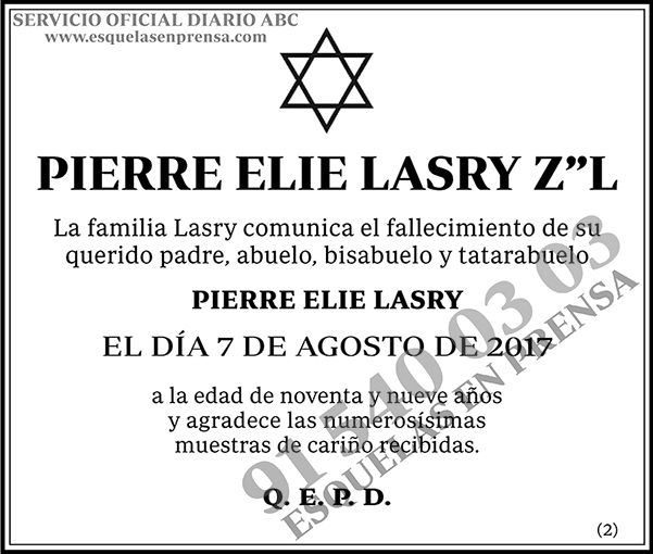 Pierre Elie Lasry Z´´L